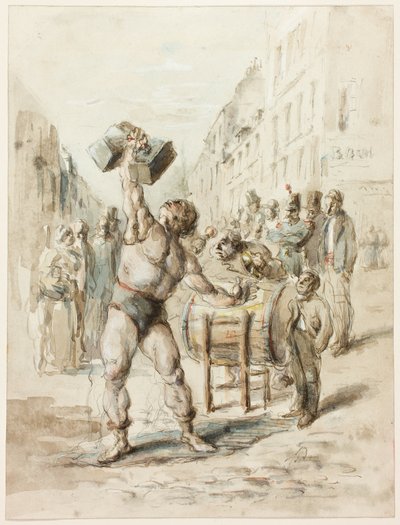 Il sollevatore di pesi da Honoré Victorin Daumier