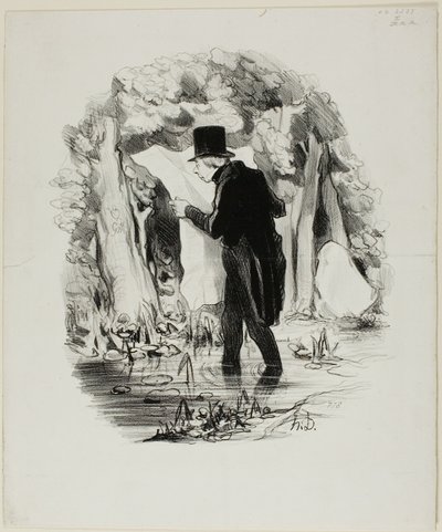 Ecco dove potrebbe portarvi la lezione del Constitutionnel, piatto 8 da Pastorales da Honoré Victorin Daumier
