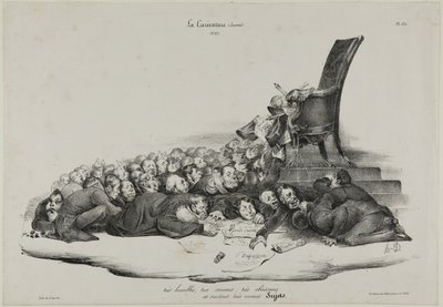 Soggetti molto umili, molto obbedienti, molto sottomessi e soprattutto molto voraci, piatto 136 da Honoré Victorin Daumier