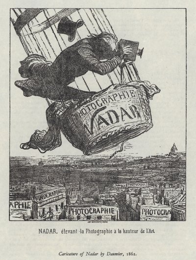 Nadar eleva la fotografia al livello di arte da Honore (after) Daumier