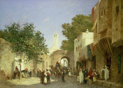 Scena di strada araba, 1872 da Honore Boze