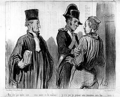 Un avvocato e il suo cliente di Daumier - in 