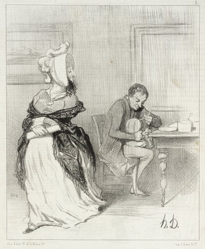 Addio, mio caro, vado dai miei editori! ... da Honoré Daumier