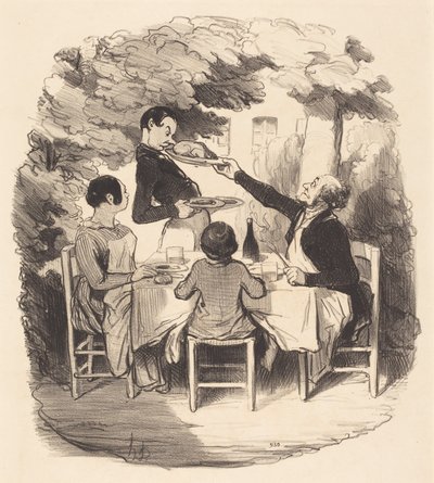Ah! è fresco... ma tieni ragazzo... da Honoré Daumier