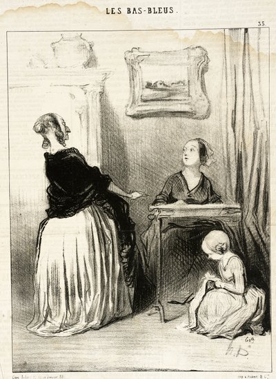 Ah!... Che singolare educazione date a vostra figlia?... da Honoré Daumier
