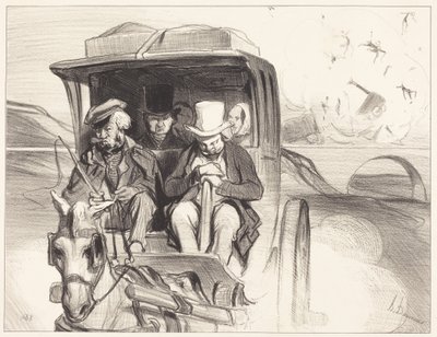 Su dunque ... dannazione, cocchiere ... da Honoré Daumier