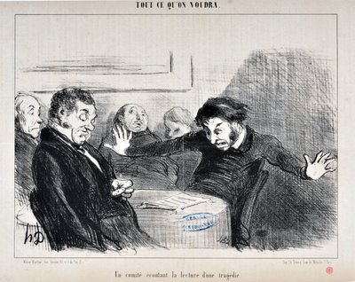 Opera di Honore Daumier (1808-1879). Charivari del 1852: Serie ALL CE QU