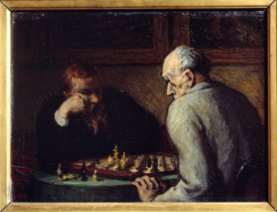 Giocatori di scacchi da Honoré Daumier