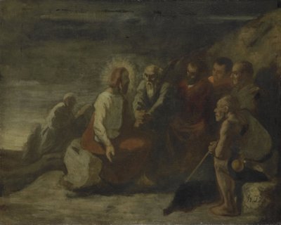 Cristo e i suoi discepoli da Honore Daumier