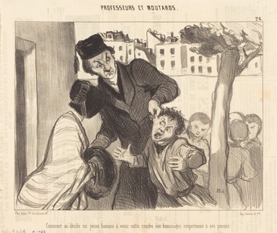 Come si decide un giovane a venire... da Honoré Daumier
