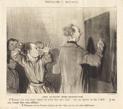 Come si diventa un grande matematico da Honoré Daumier