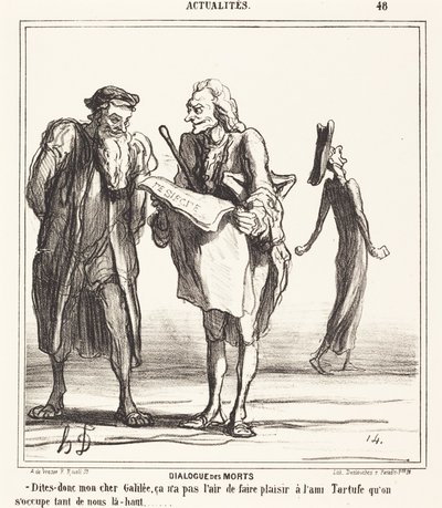 Dialogo dei morti da Honoré Daumier