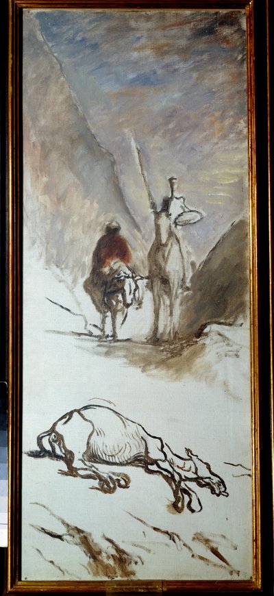Don Chisciotte e il mulo morto da Honoré Daumier
