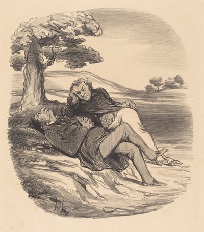 Dolce svago di un ferramenta ritirato dal commercio... da Honoré Daumier