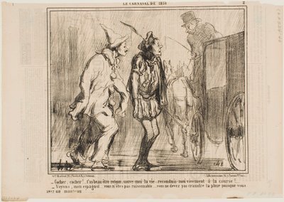 Cocchiere, cocchiere, non puoi respingermi da Honoré Daumier