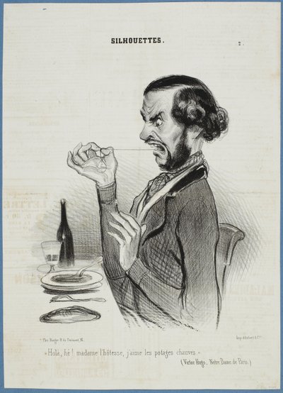 Fermi! Cameriera, preferisco le verdure ben rasate. da Honoré Daumier