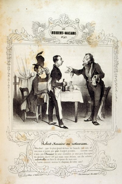 Idee e leggende Philipon sotto il titolo Les Cent e Robert Macaire da Honoré Daumier