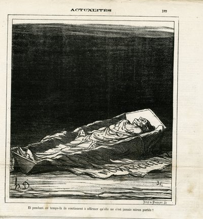 Illustrazione di Honoré Daumier (1808-1879) in Le Charivari da Honoré Daumier
