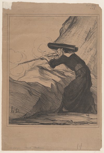 In Spagna - carità cristiana, da «Notizie del giorno», pubblicato in Le Charivari, 29 maggio 1872 da Honoré Daumier
