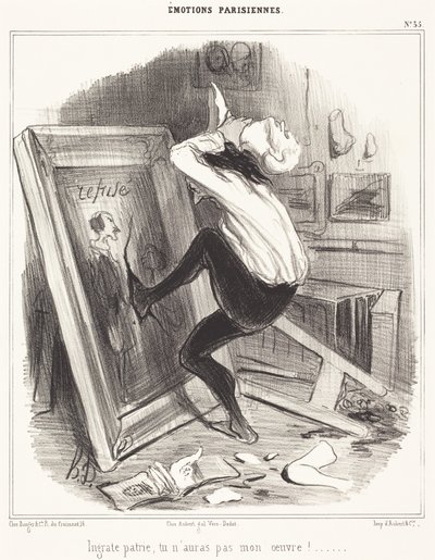 Patria ingrata, non avrai la mia opera!... da Honoré Daumier