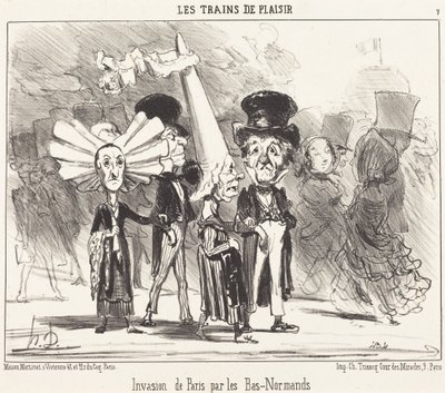 Invasione di Parigi da parte dei Bas-Normanni da Honoré Daumier