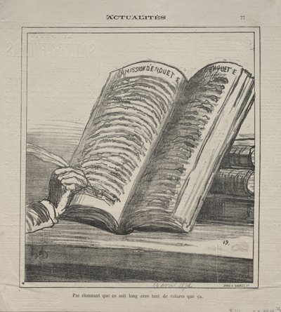 Attualità (No. 77): Non stupitevi che sia lungo e con molte correzioni da Honoré Daumier