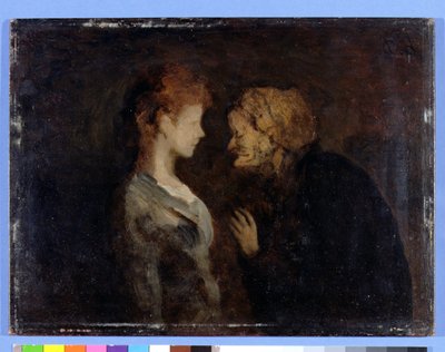 La Confidenza (Il Segreto) da Honoré Daumier