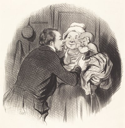 La visita alla balia da Honoré Daumier