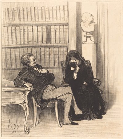 La vedova da Honoré Daumier