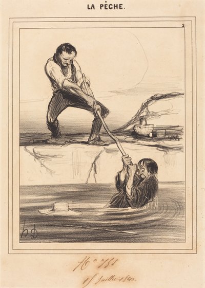 Le Barbillon trascina... da Honoré Daumier