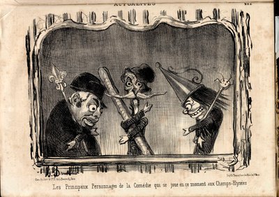 Le Charivari, Satirico in N & B da Honoré Daumier