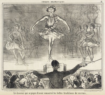 Il danzatore che si vanta di aver conservato... da Honoré Daumier