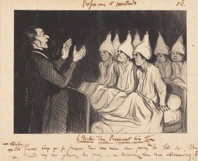 Il dormitorio di un collegio ben gestito da Honoré Daumier