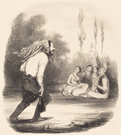 Il più burlone della società da Honoré Daumier