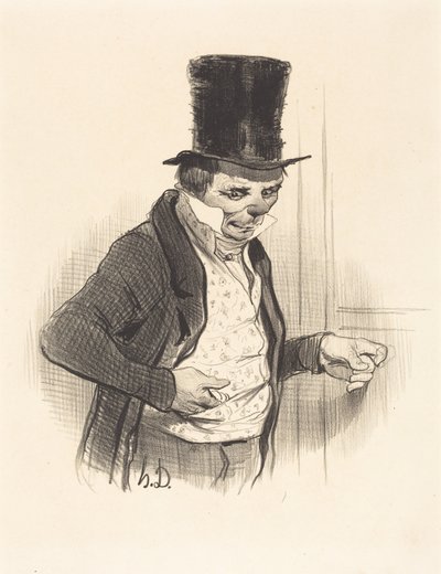 Il portiere nei giri di visita... da Honoré Daumier
