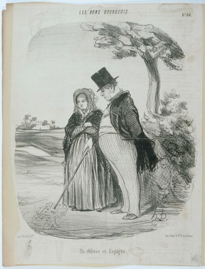 Un castello in Spagna da Honoré Daumier