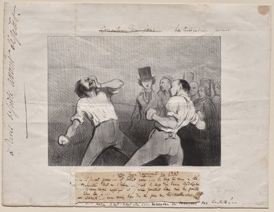 Lezione di Comprensione nel 1843 da Honoré Daumier