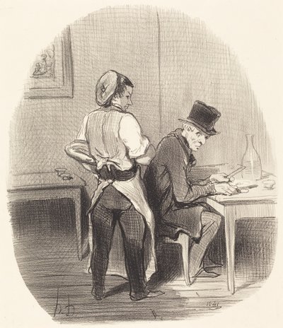 Ma, signore, vi assicuro che è... vitello!... da Honoré Daumier