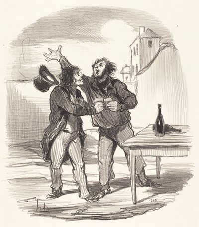 Membro... del dieci dicembre prendendo il la... da Honoré Daumier