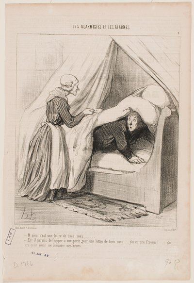 Signore, è una lettera per tre centesimi... da Honoré Daumier