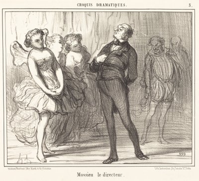 Mossieu il direttore da Honoré Daumier
