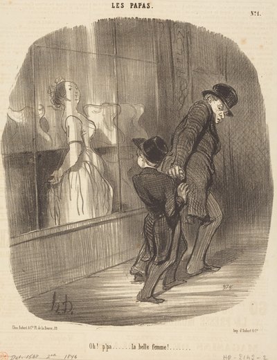 Oh! Papà... che bella donna! da Honoré Daumier