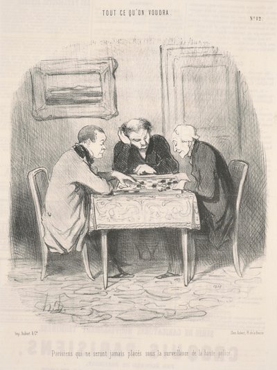 Parigini che non saranno mai ... sotto la sorveglianza ... da Honoré Daumier