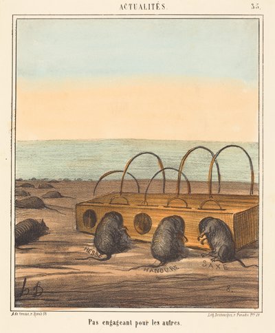 Nicht einladend für die anderen da Honoré Daumier