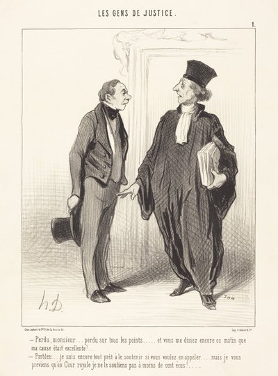 Perso, signore... perso su tutti i punti... da Honoré Daumier