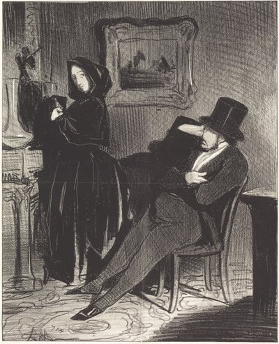 Più spesso di quanto ti accompagnerò... al ballo... da Honoré Daumier