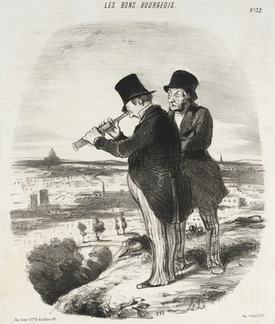 Per una bella vista, ecco una bella vista! da Honoré Daumier