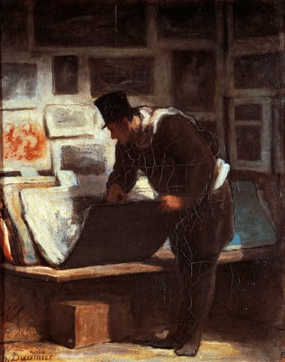 Amante delle stampe da Honoré Daumier