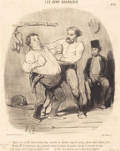 Quando in società vorrete accettare un... bicchiere... da Honoré Daumier