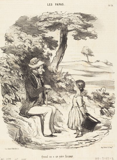 Quando si ha un padre burlone da Honoré Daumier